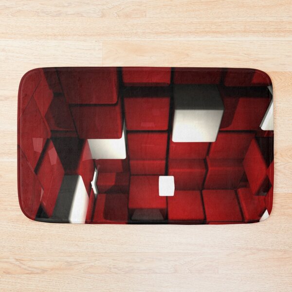 Item preview, RED CUBICLES BLOCKS  designed and sold by johnnyssandart.