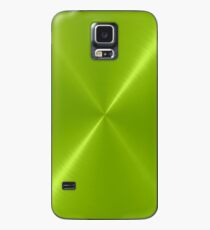 Lime Green Stainless Shiny Steel Metal Case/Skin for Samsung Galaxy