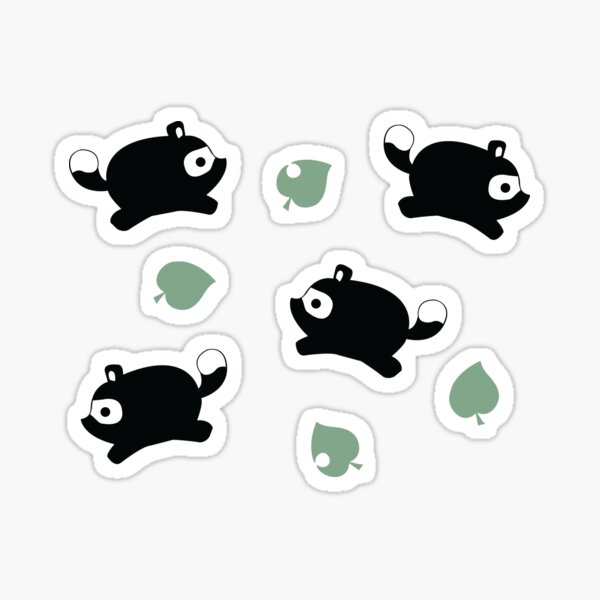 Vista previa del artículo con la obra «Logotipo de Nook Miles y logotipo de Leaf», diseñado y vendido por TheMajesticGoat.