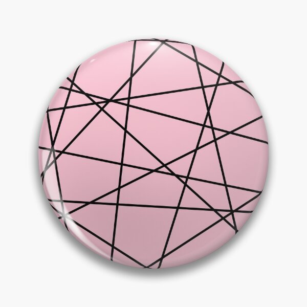 Item preview, Geometric Lines (black/blush pink) designed and sold by Design Minds Boutique.