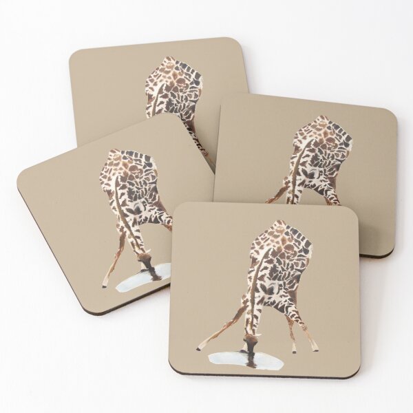 Item preview, A Giraffe Drinking From A Puddle designed and sold by AbbysArtz.