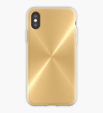 Gold Stainless Shiny Steel Metal iPhone Case