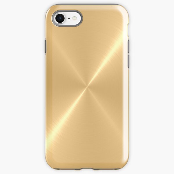 Gold Stainless Shiny Steel Metal iPhone Tough Case