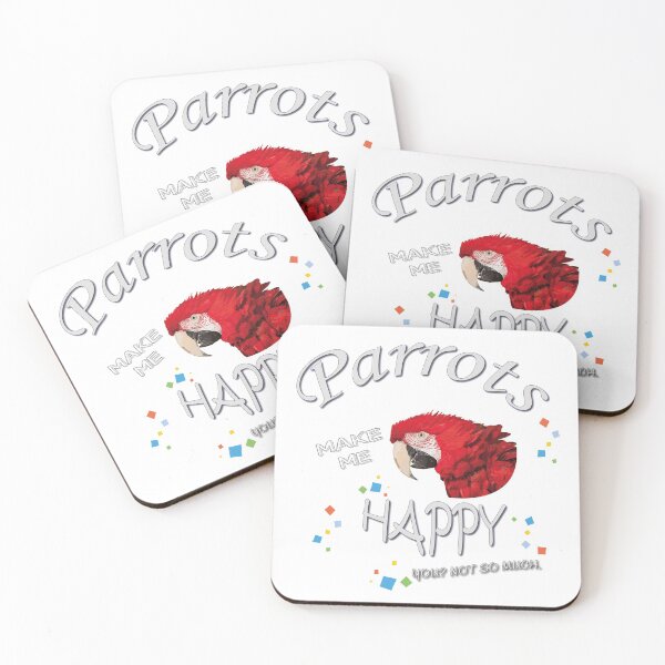 Item preview, parrots make me happy designed and sold by obscurite.