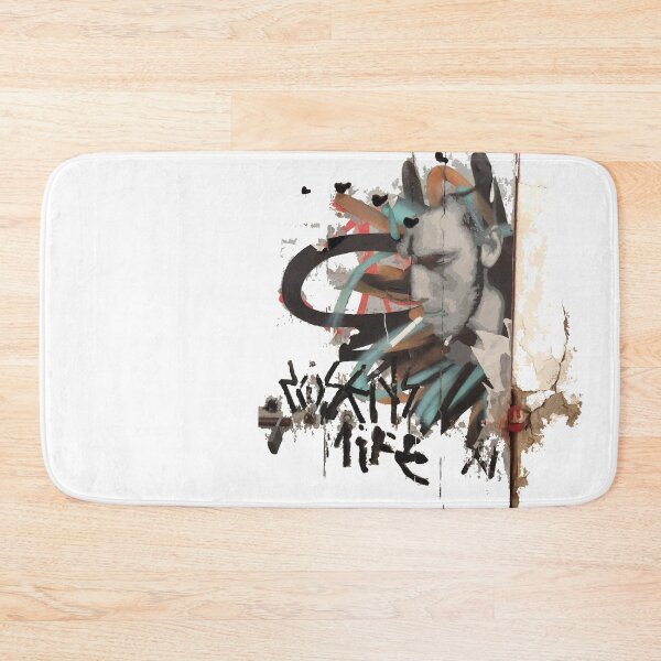 Item preview, Melancholic face of an introvert in street art composition designed and sold by blastshmucks.