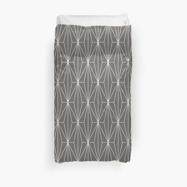 Deco Diamonds | Cocoa Duvet Cover