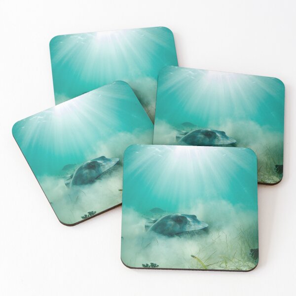Item preview, Sting ray in sun rays, underwater photo. designed and sold by 4empowear.