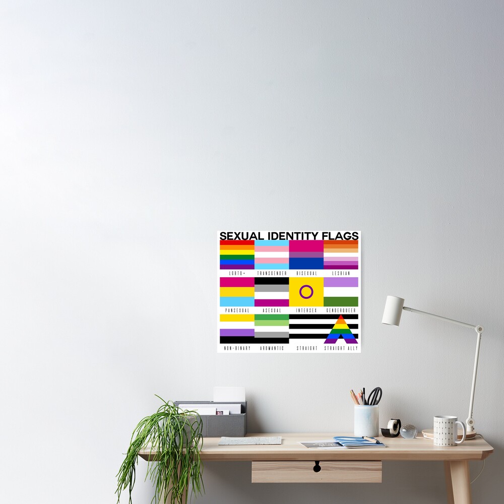 Sexual Identity Pride Flags Lgbtq Pride Month Poster For Sale By Priscimissy Redbubble 