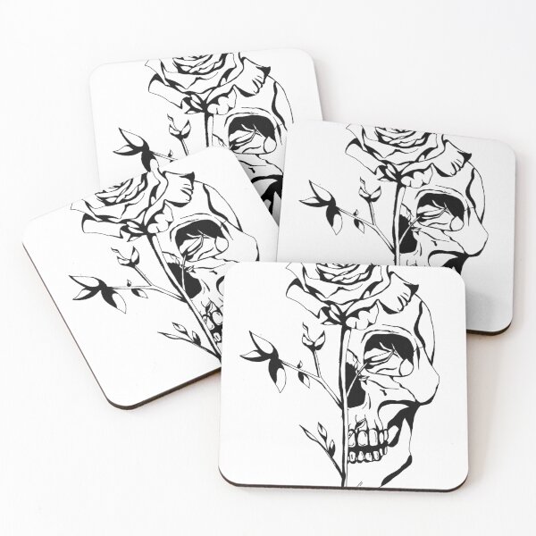 Item preview, Skull and Rose designed and sold by Believe-In-Art.