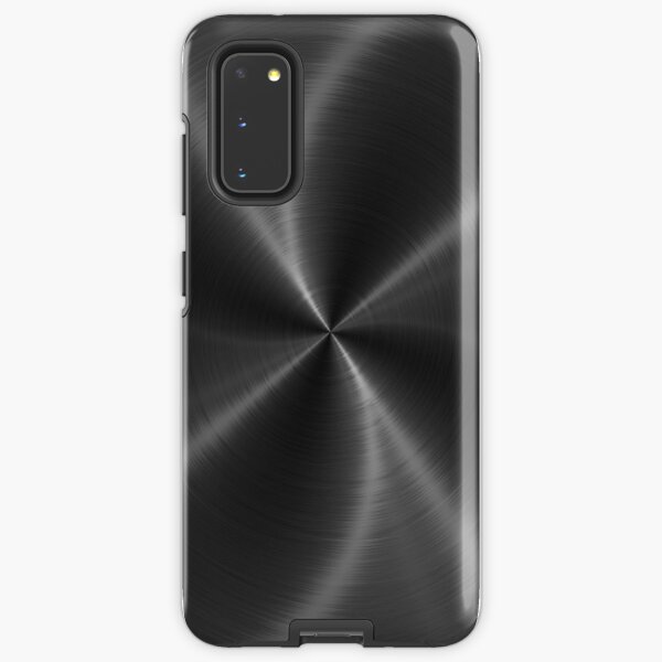 Dark Gray Stainless Shiny Steel Metal Look Samsung Galaxy Tough Case