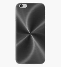 Dark Gray Stainless Shiny Steel Metal Look iPhone Case