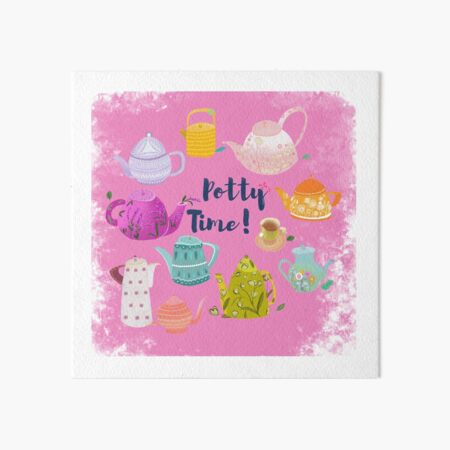 Potty Time Art Board Print