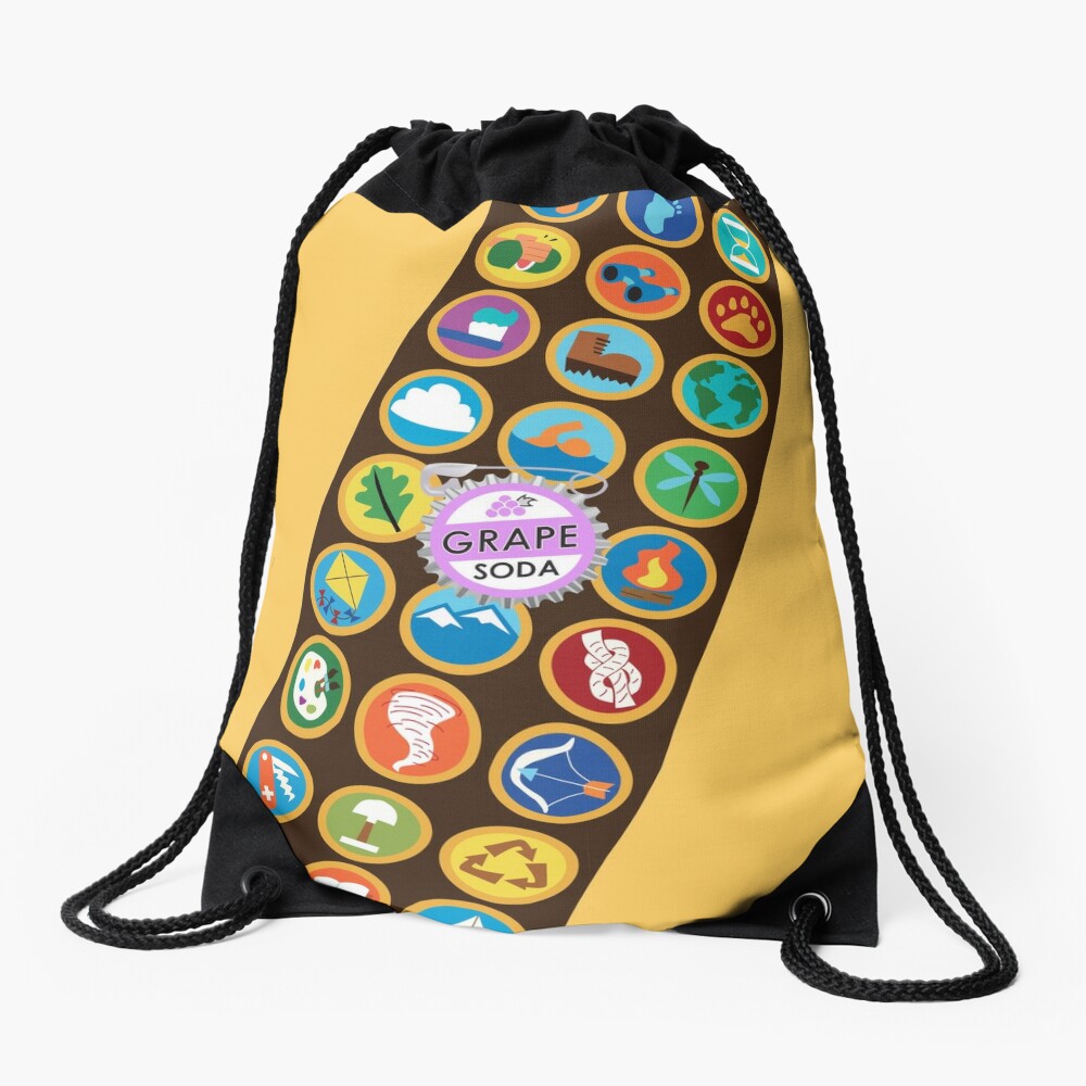 "The Wilderness Must Be Explored" Drawstring Bag by ...
