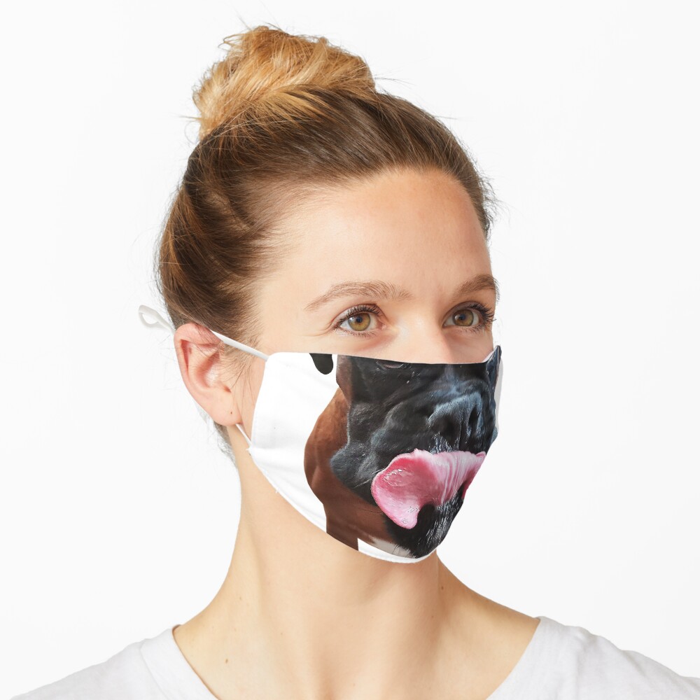 "Boxer Dog" Mask for Sale by squarelemon  Redbubble