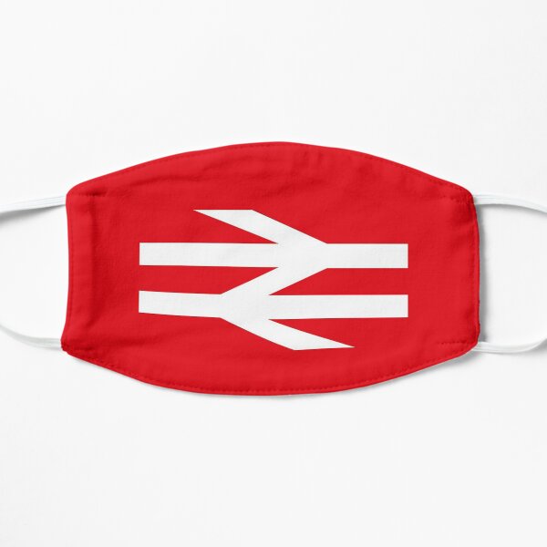 red British rail logo Flat Mask