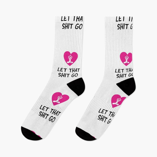 Item preview, Let that shit go - yoga person - yoggy designed and sold by Tropical Blood.