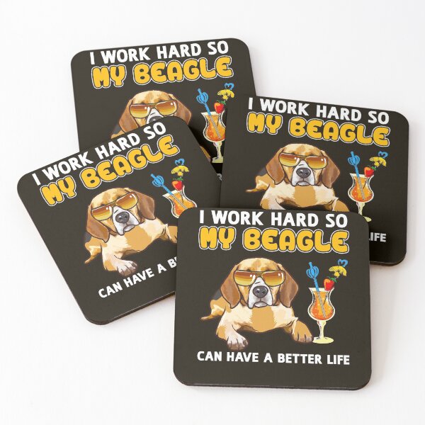 Item preview, Funny Beagle Shirt Beagle Lover Design "I work hard so my Beagle can have a better life" designed and sold by adsman68.