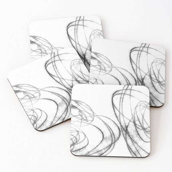 Item preview, Circuitous Black 2 Minimalist Line Art designed and sold by Janine Aykens.
