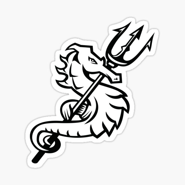 Item preview, Seahorse With Trident designed and sold by amersoliman.