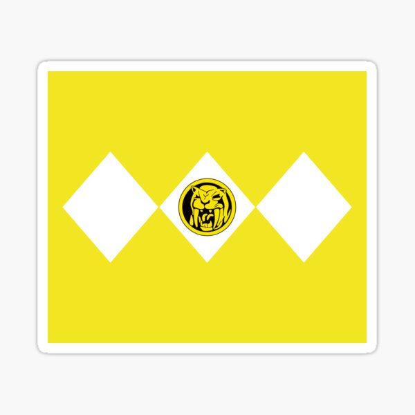 Vista previa del artículo con la obra «Ranger amarillo MMPR con moneda», diseñado y vendido por Estela Costa.