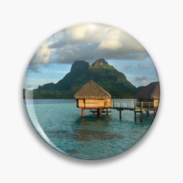 Item preview, Bora Bora Tahiti Bungalow, Blue Water Tropical Paradise designed and sold by Sharon Schwalbe.