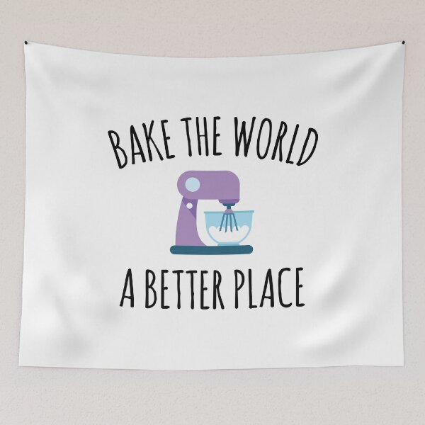 Item preview, Bake the World a Better Place - Cute Baking Design designed and sold by EstelleStar.