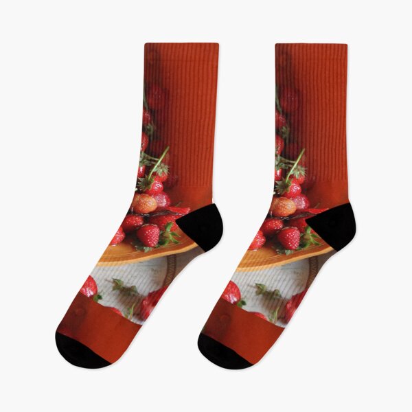 Item preview, Strawberries many fresh organic red fruits designed and sold by EstelleRossetti.