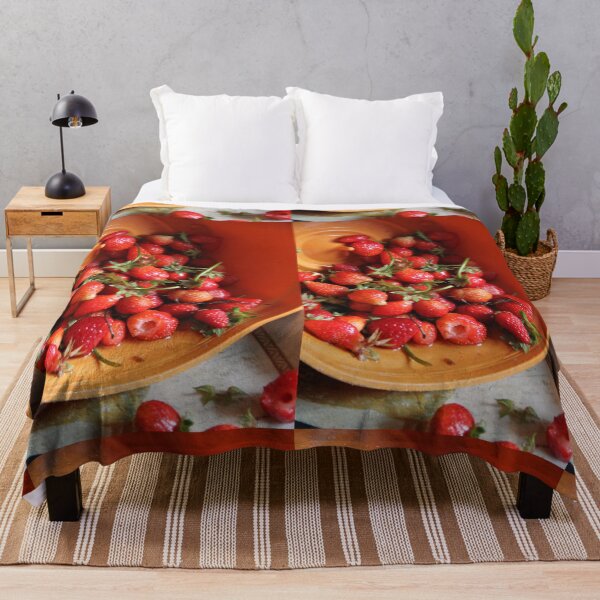 Item preview, Strawberries many fresh organic red fruits designed and sold by EstelleRossetti.