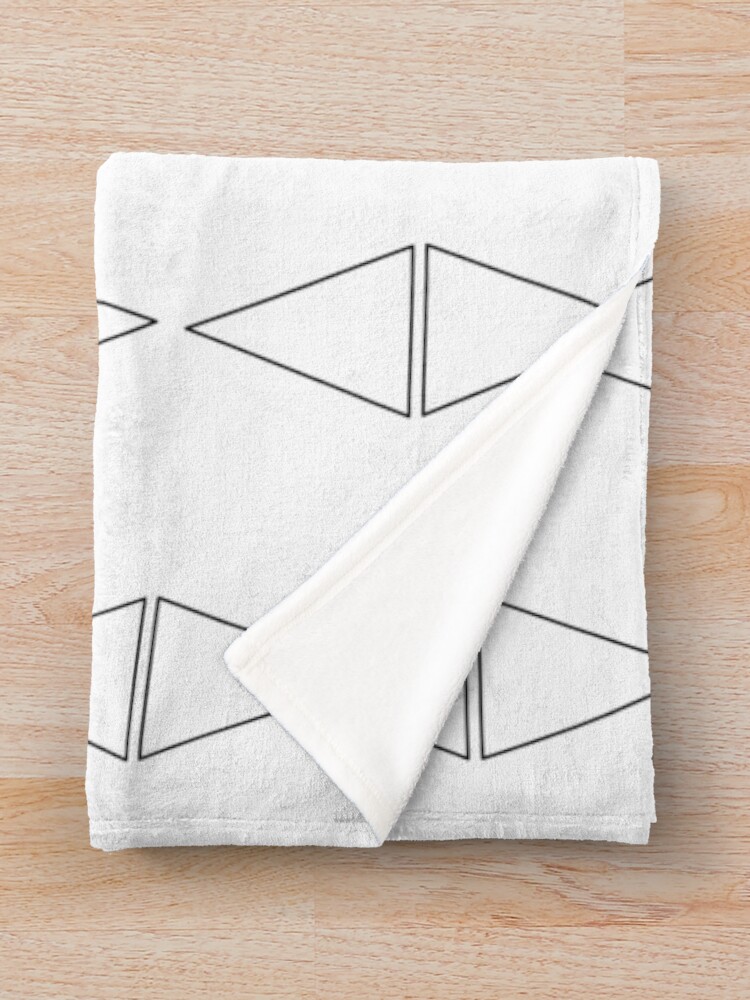 Thumbnail 3 of 6, Throw Blanket, Triangle Design designed and sold by logostickers.