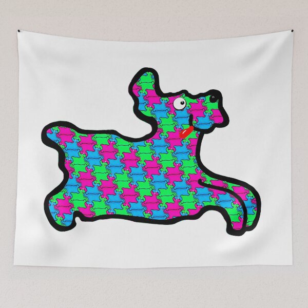 Item preview, Leaping Dog Covered in Bounding Doggos designed and sold by weavernap.