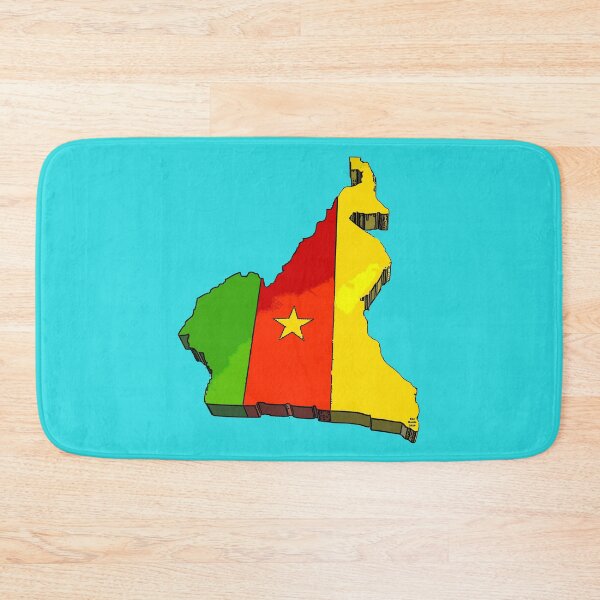 Item preview, Cameroon Map With Flag of Cameroon designed and sold by Havocgirl.