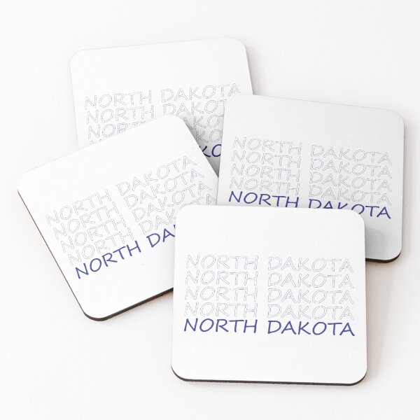 Item preview, North Dakota Repeating Blue Bold Uppercase designed and sold by artbylukas.