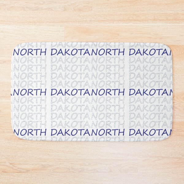 Item preview, North Dakota Repeating Blue Bold Uppercase designed and sold by artbylukas.