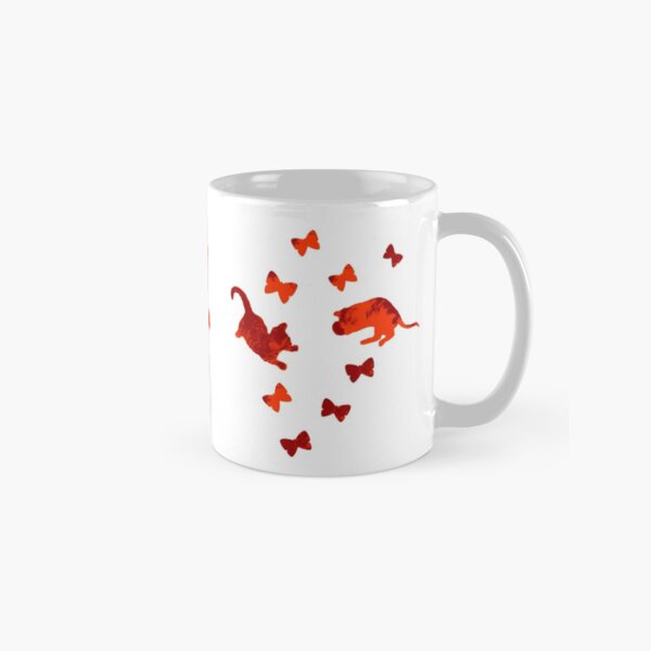 Cats with butterflies. Classic Mug