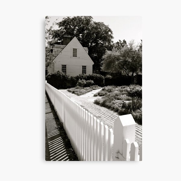 White Picket Fence Canvas Print