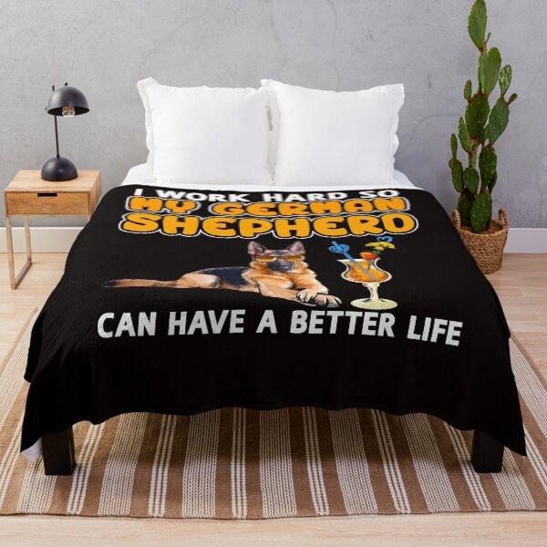 Item preview, Funny German Shepherd Shirt German Shepherd Lover Design "I work hard so my German Shepherd can have a better life" designed and sold by adsman68.