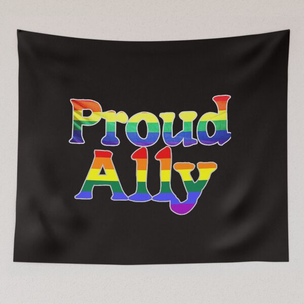 Item preview, Proud Ally, LGBTQ Pride Gift Idea  designed and sold by tawscolors.