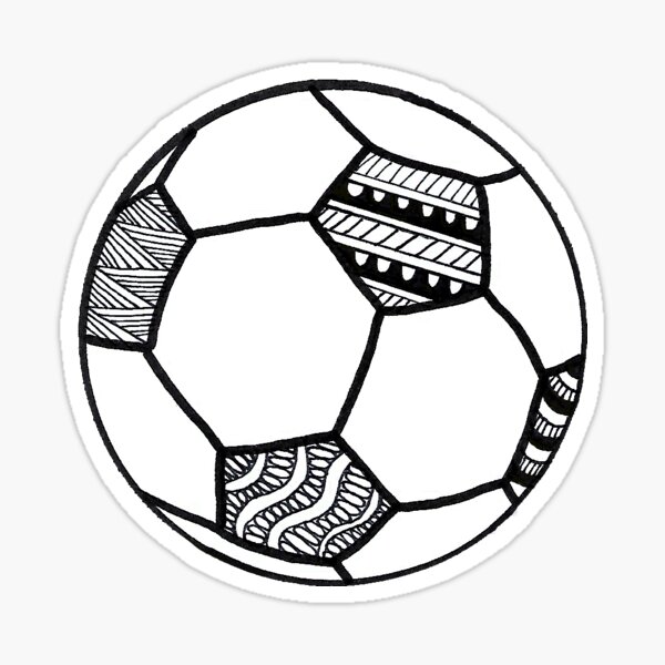 zentangle soccer ball