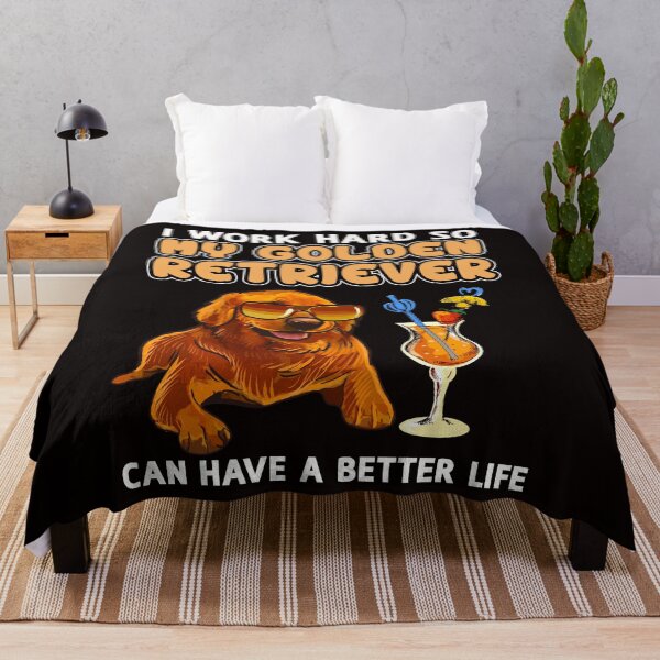 Item preview, Funny Golden Retriever Shirt Golden Retriever Lover Design "I work hard so my Golden Retriever can have a better life" designed and sold by adsman68.
