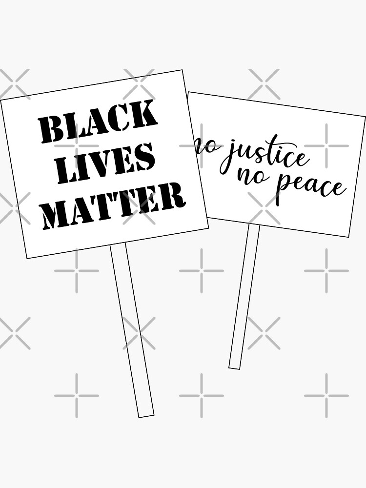 &ldquo;BLM Signs&rdquo; Sticker for Sale by dnw946 | Redbubble