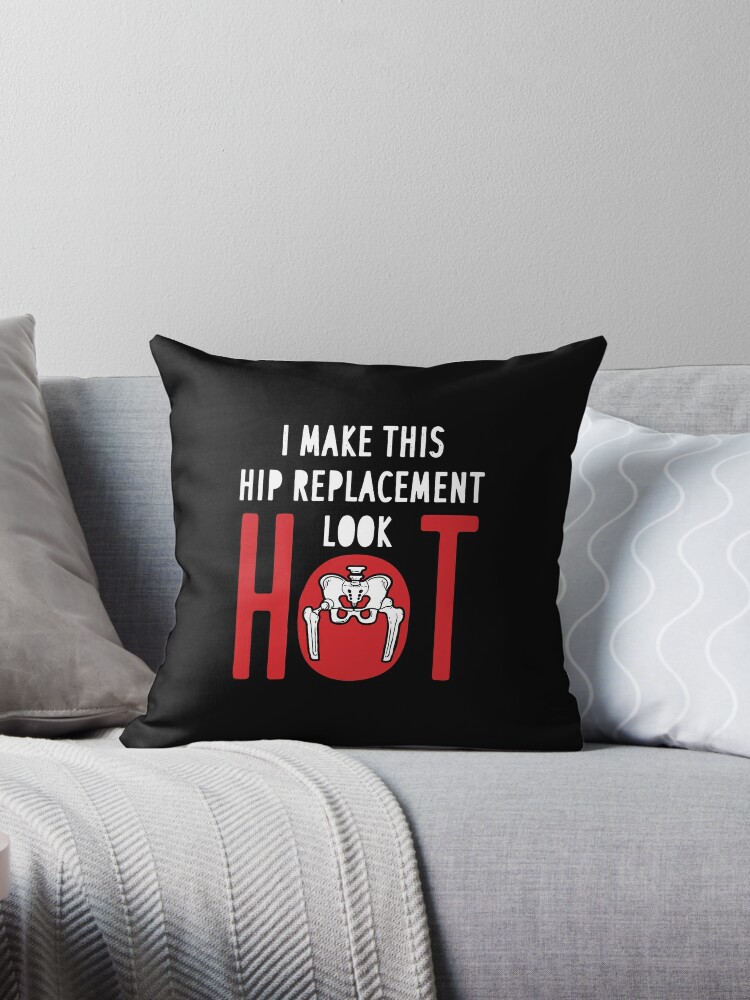 Bionic Hip Replacement Surgery Hip Prosthesis Throw Pillow by Noirty  Designs - Pixels