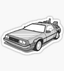 Back to the Future Delorean Sticker
