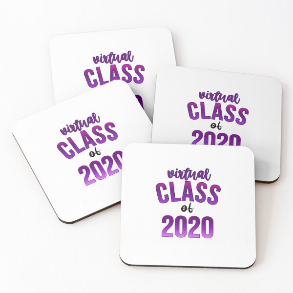 Item preview, virtual class of 2020 in purple text  designed and sold by danikameb.