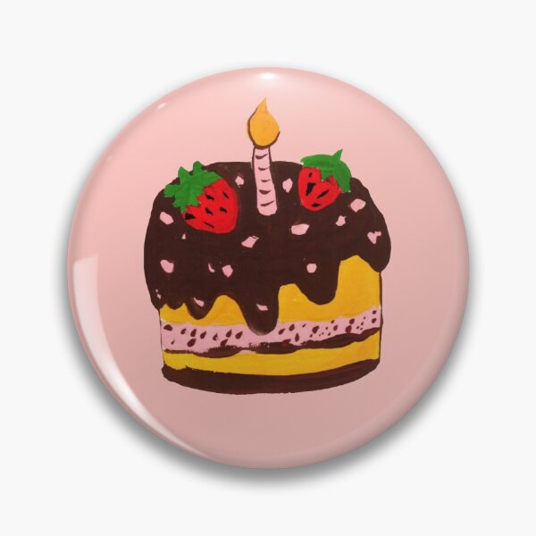 Item preview, My Birthday Cake Recipe - Pink, Yellow, Chocolate designed and sold by Ekaterina Chernova.