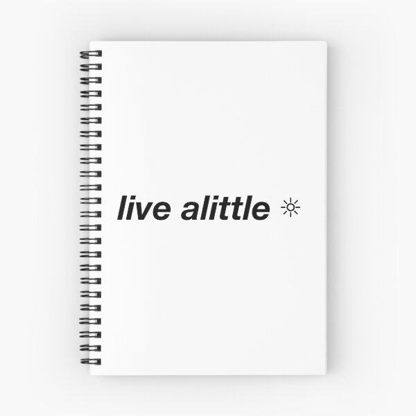 Item preview, live alittle text in black with sun  designed and sold by danikameb.