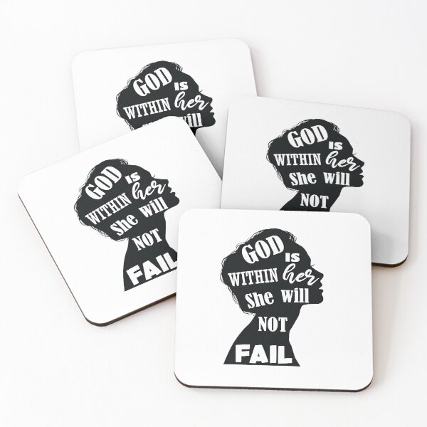Item preview, God Is Within Her She Will Not Fail :Christian Quote Funny ,Gift for Mom ,Christian gift for woman designed and sold by donvector.