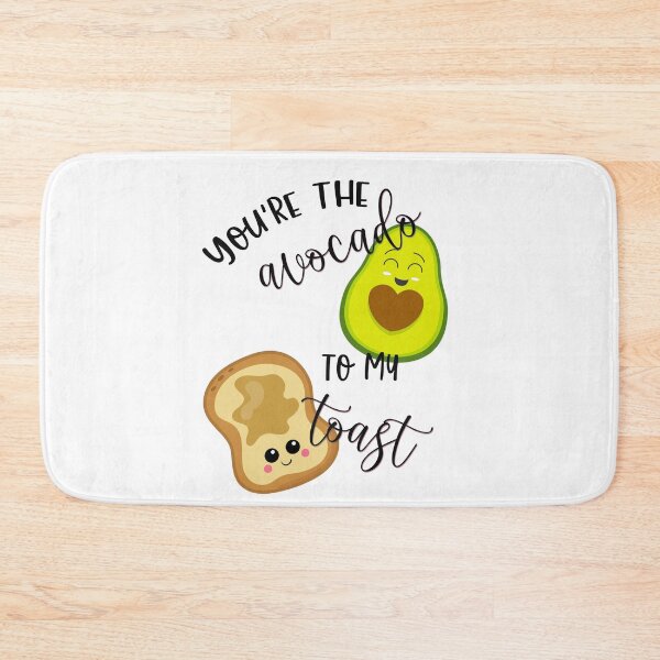 Item preview, Avocado toast bath mat designed and sold by BatholomewMat.