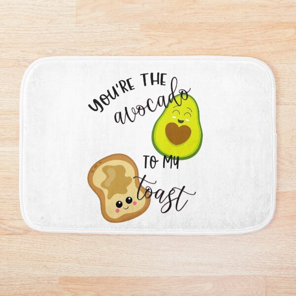 Item preview, Avocado toast bath mat designed and sold by BatholomewMat.