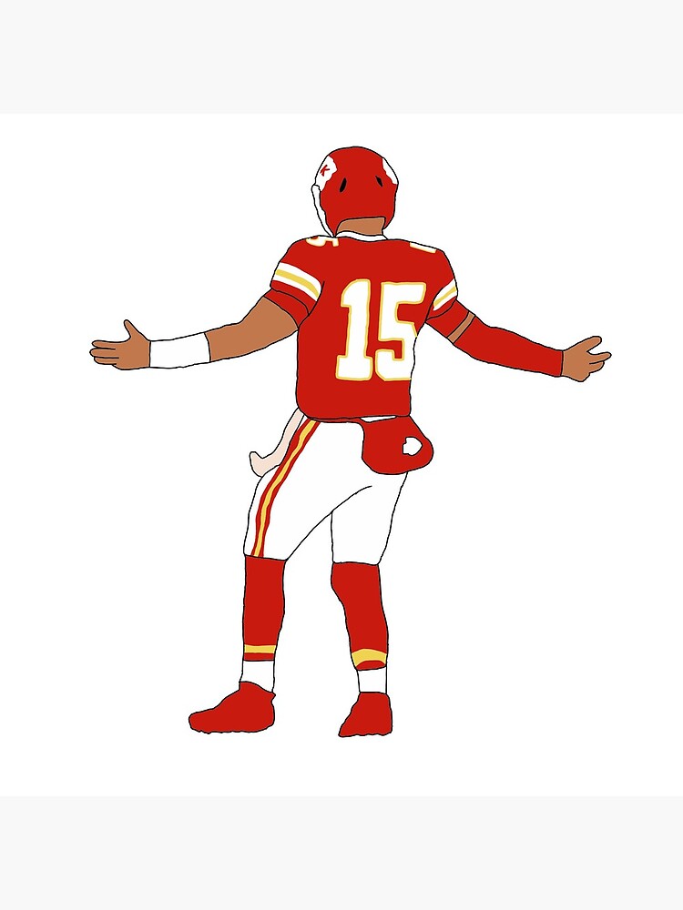 Patrick Mahomes KANSAS CITY CHIEFS APPAREL T SHIRT PIXEL ART 2 T