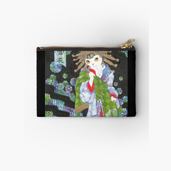 Artikelvorschau, Schneeflocke - japanische Ukiyoe Kurtisane Cat entworfen und verkauft von BlissAndKittens.
